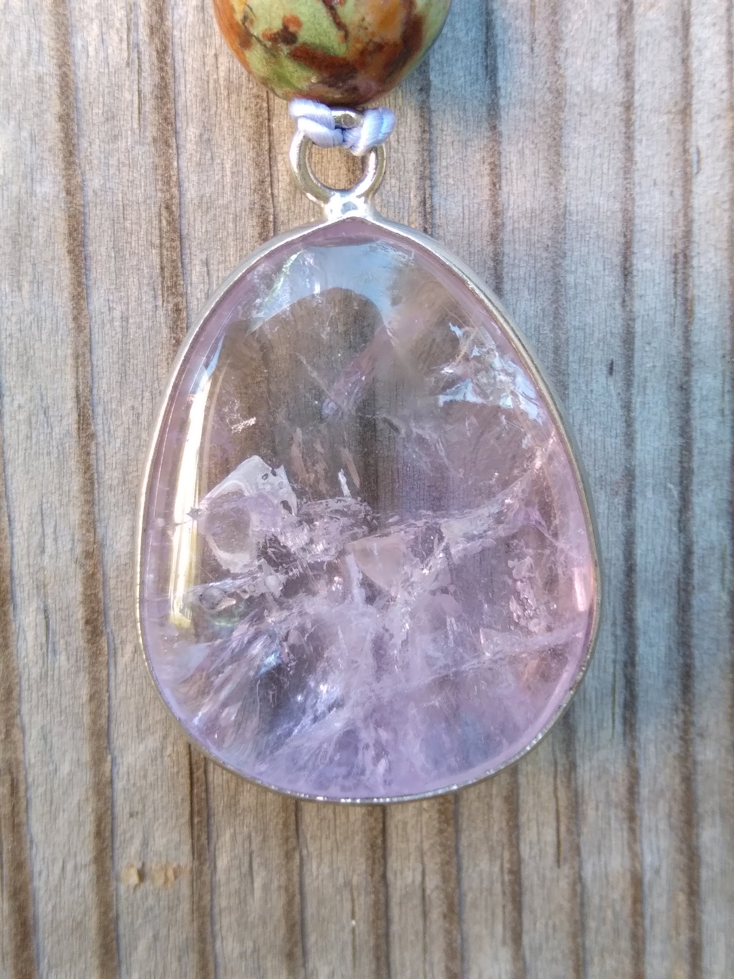 Mala en améthyste, jade et amétrine "Libération"