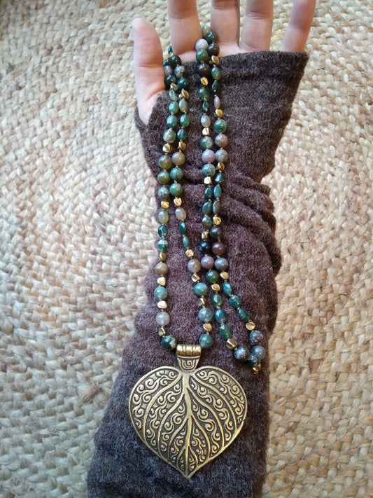 Mala en agate indienne "Zénitude"