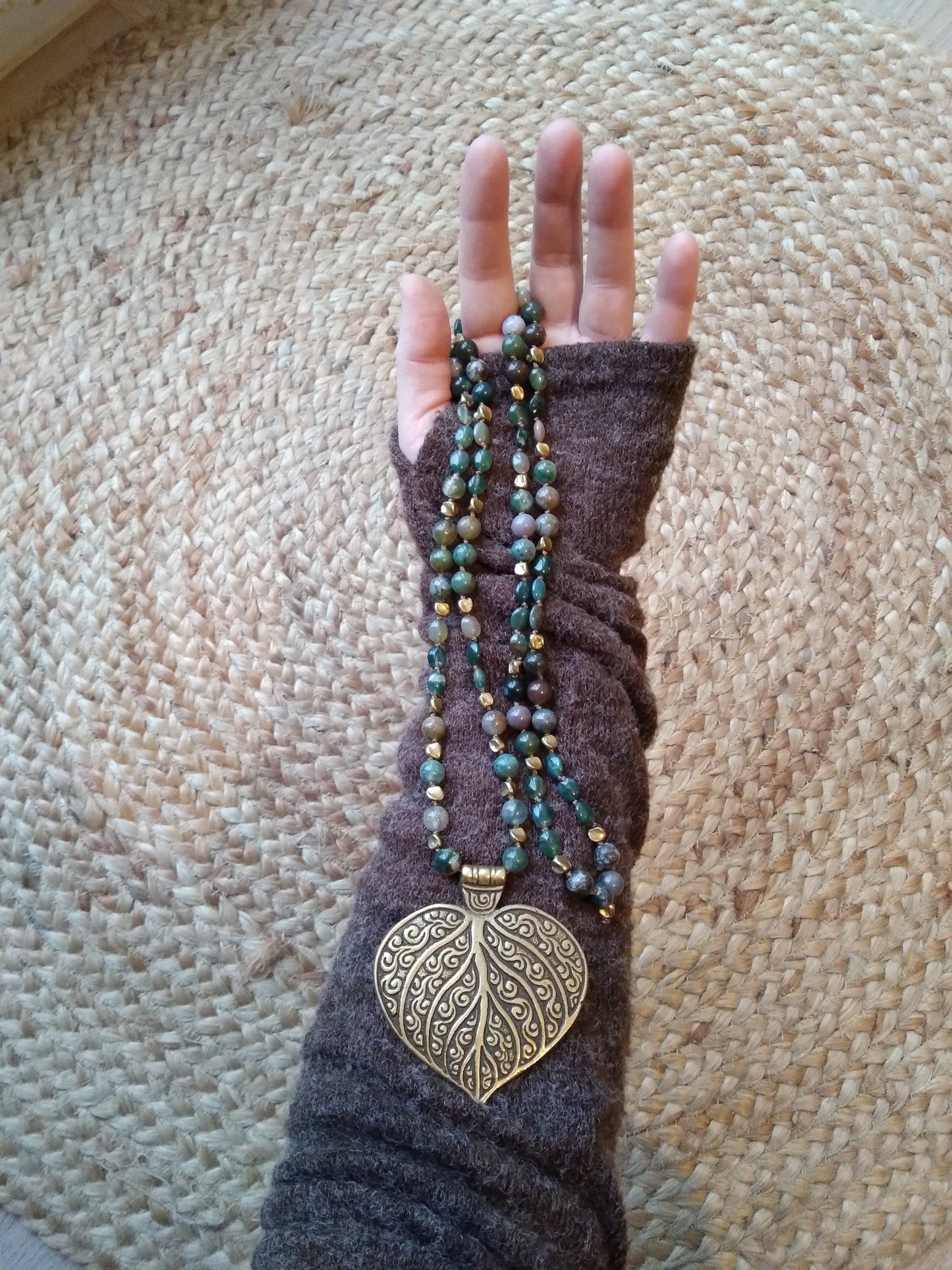 Mala en agate indienne "Zénitude"