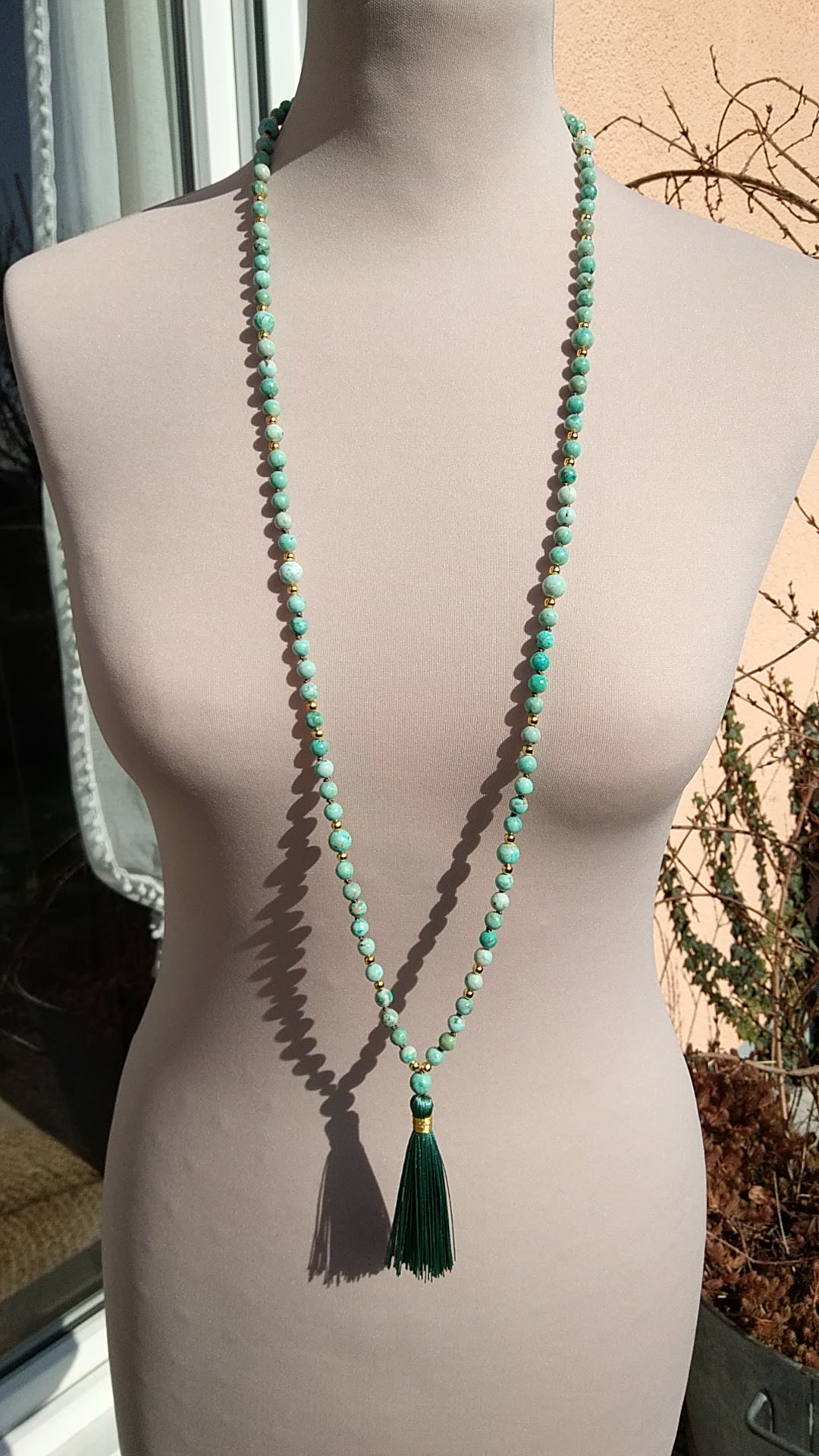 mala 108 perles turquoise