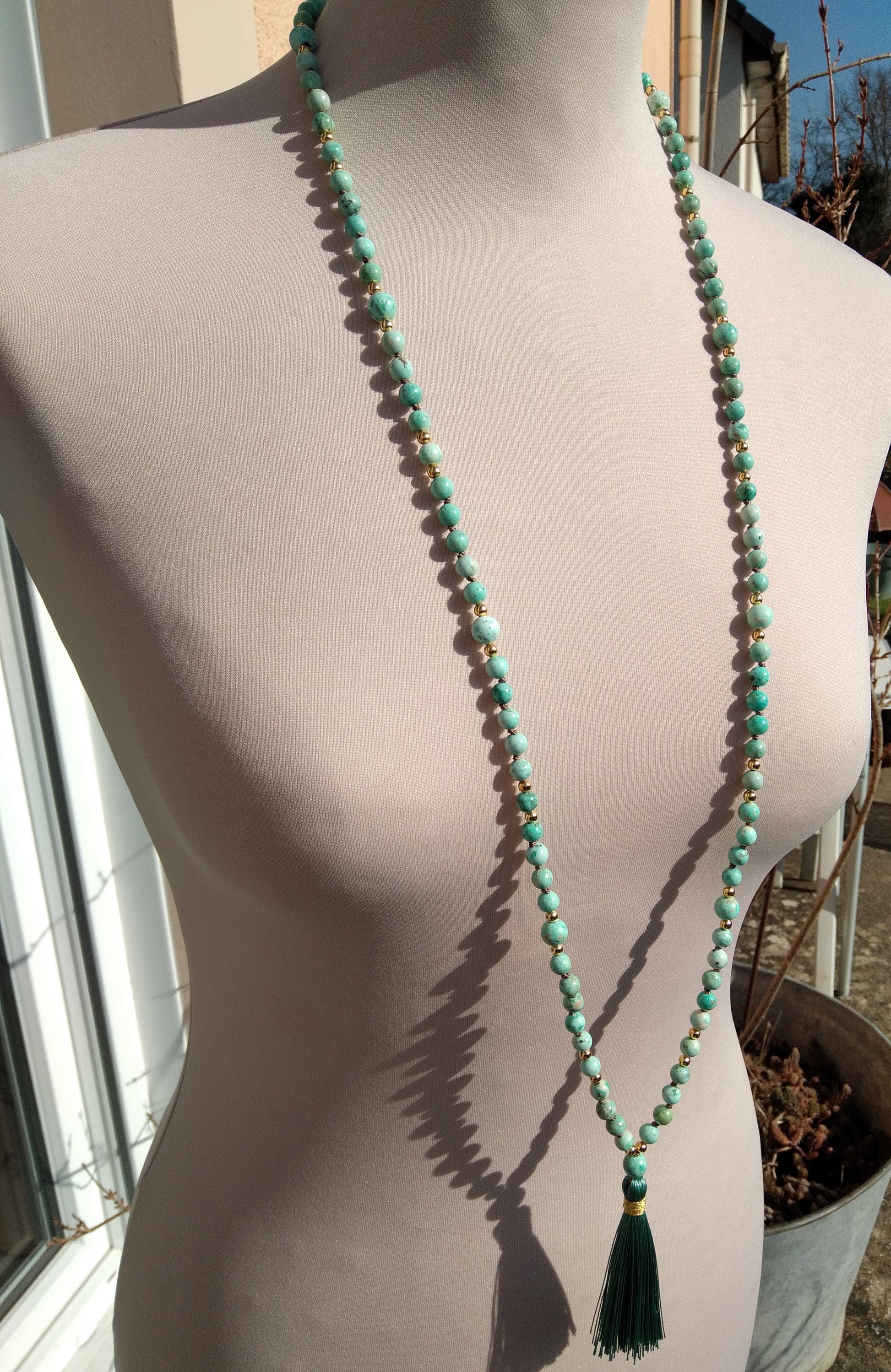 perles naturelles turquoise